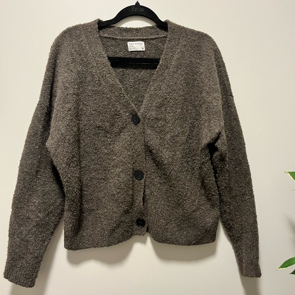 Frank and Oak Wool blend Cardigan